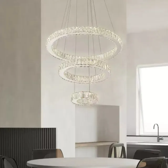 Alessandro Design Canaan 120W lustra LED crom 3 cercuri