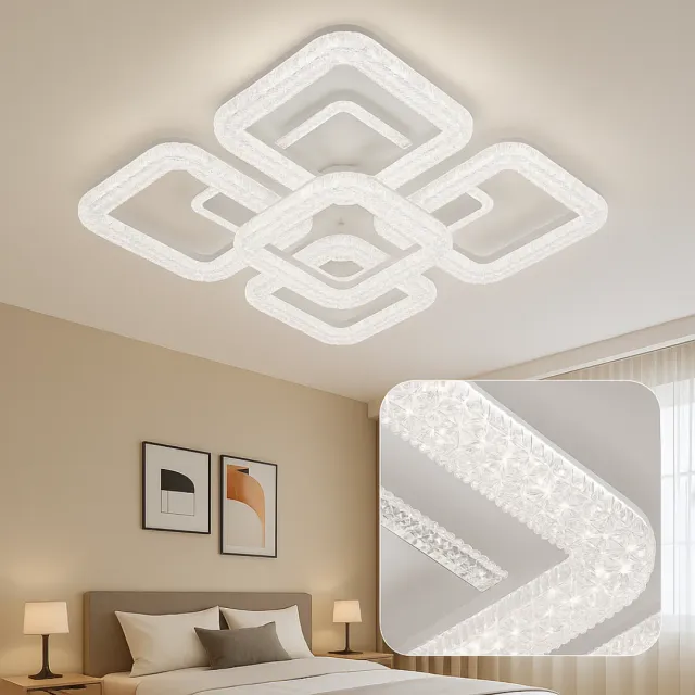Alessandro Design Astrid 134W lustra LED alba dimabila