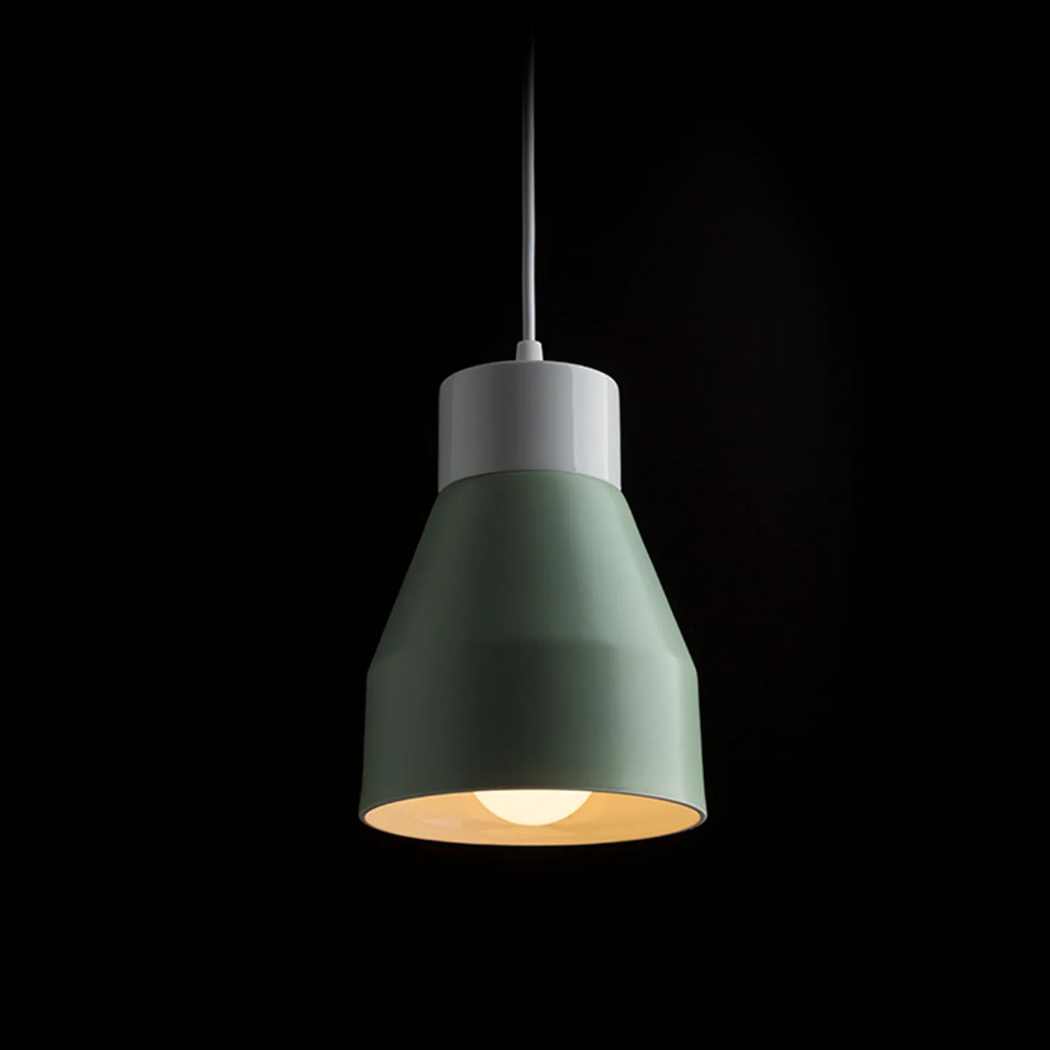 Rendl Frutti pendul E27 verde ceramica decorativ