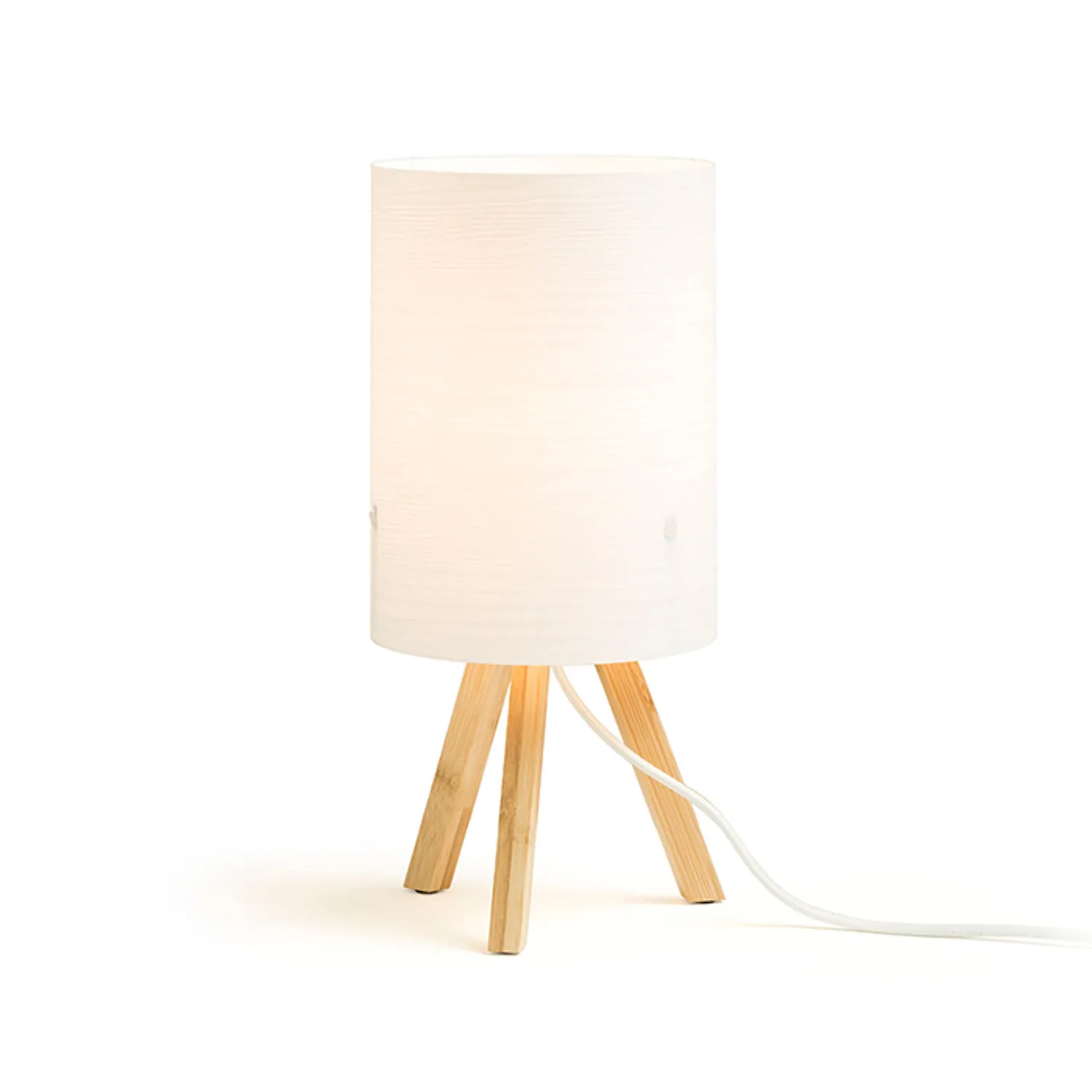Rendl Light Studio Rumba lampă de masă alb PVC lemn
