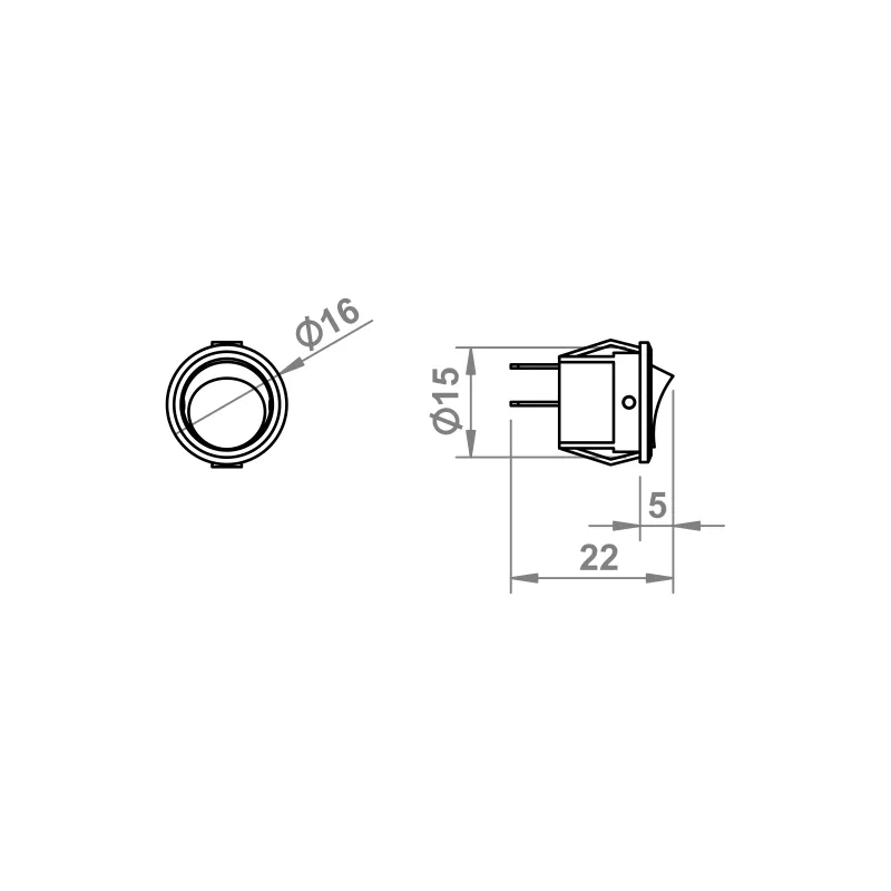 Furnika Switch Mini intrerupator LED tactil mobilier