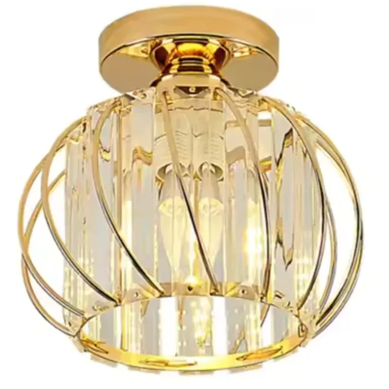Alessandro Design Monica lustră E27 aurie cristal D16cm