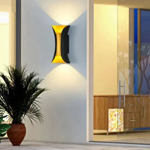 Alessandro Design Pauline 2 aplica exterior LED negru-auriu 10W
