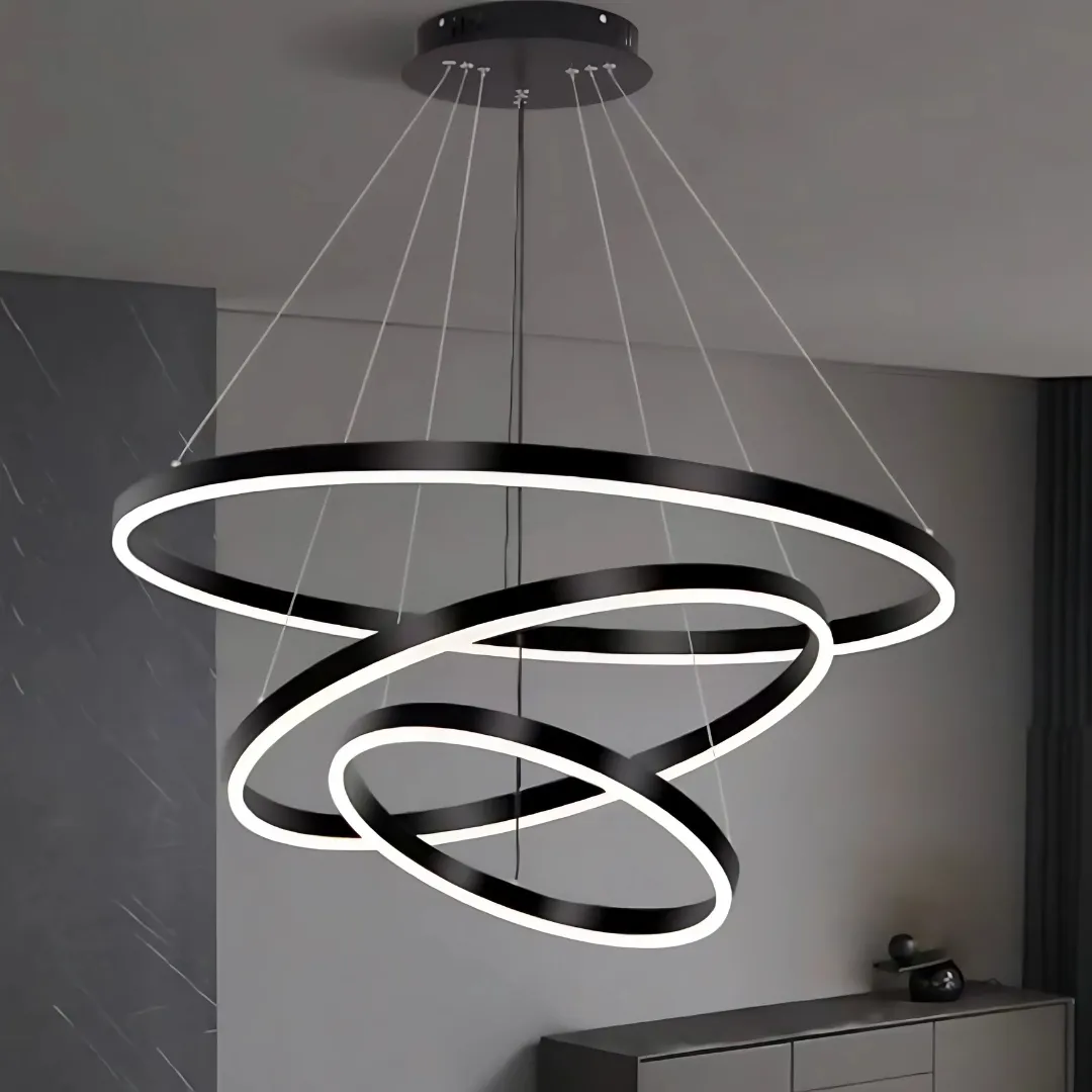 Alessandro Design PAGANO lustra LED 95W neagra 49cm