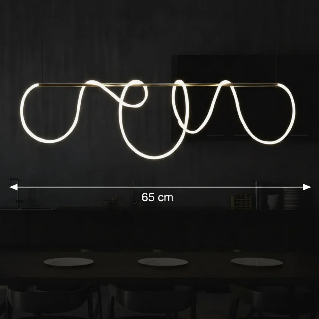 Alessandro Design Divino lustra LED 96W aurie 150 cm