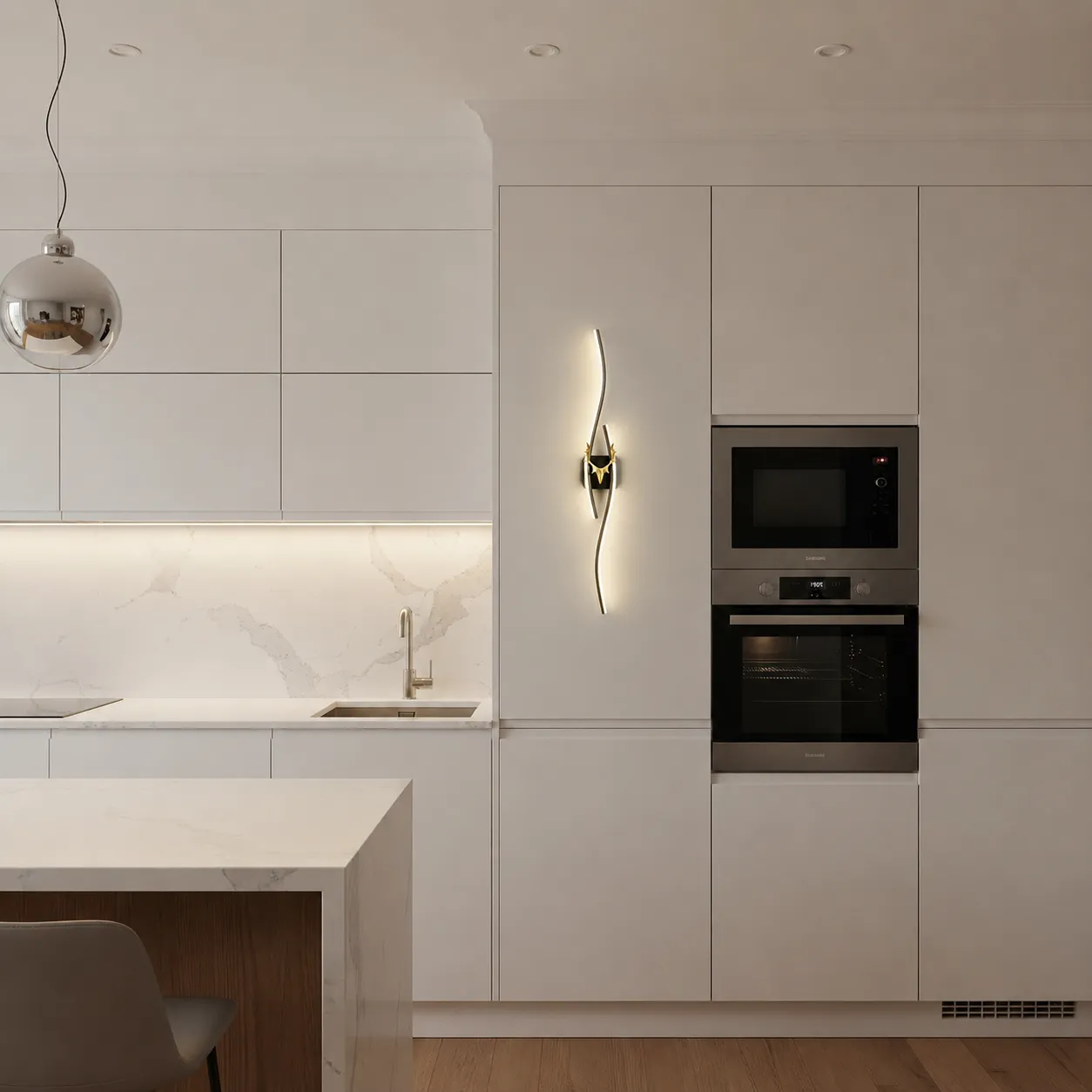 Alessandro Design FYAN aplica LED 59cm aurie 19W