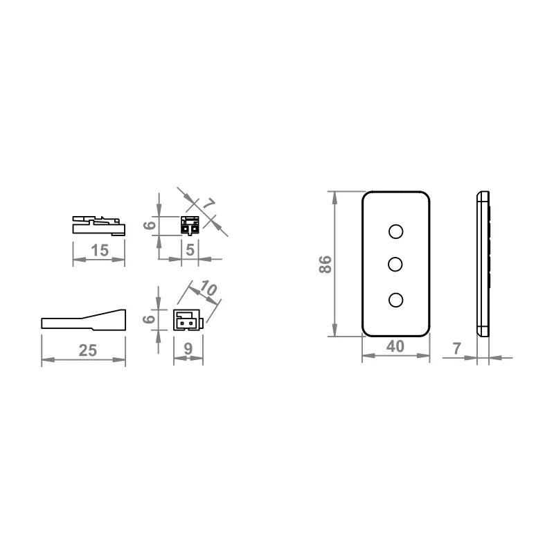 Furnika RF102 dimmer RF cu telecomanda pentru benzi LED