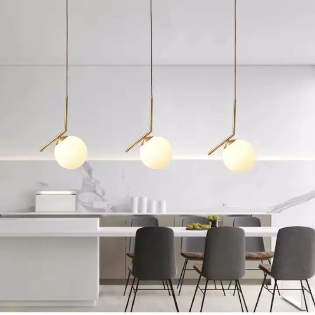 Alessandro Design LOFT Haven pendul E27 alb-auriu metal