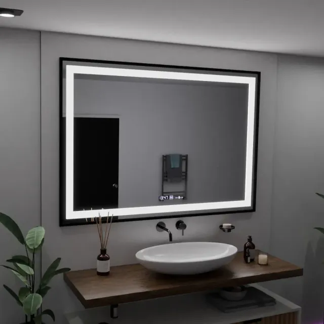 Alessandro Design Majeste Noir oglindă LED 100x65cm Marcello