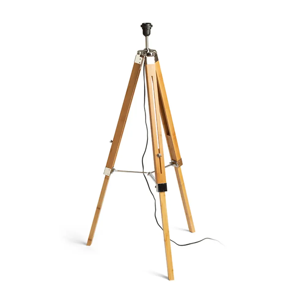 Rendl Light Studio Alvis baza lampadar bambus crom E27