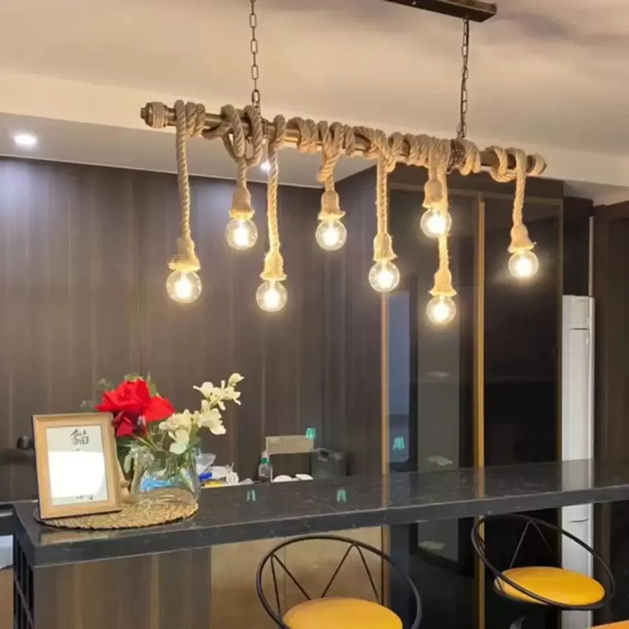 Alessandro Design PEDRO lustră vintage sfoară 8xE27 100cm