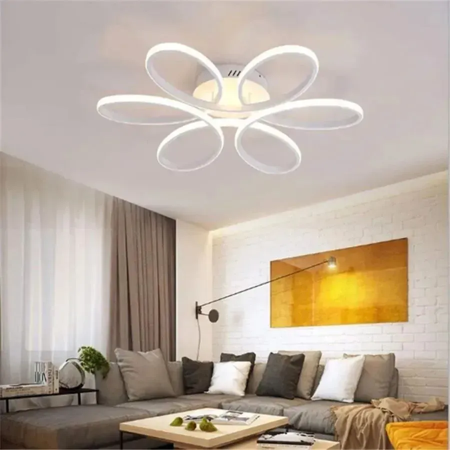 Alessandro Design Ayda lustra LED 116W alba telecomanda