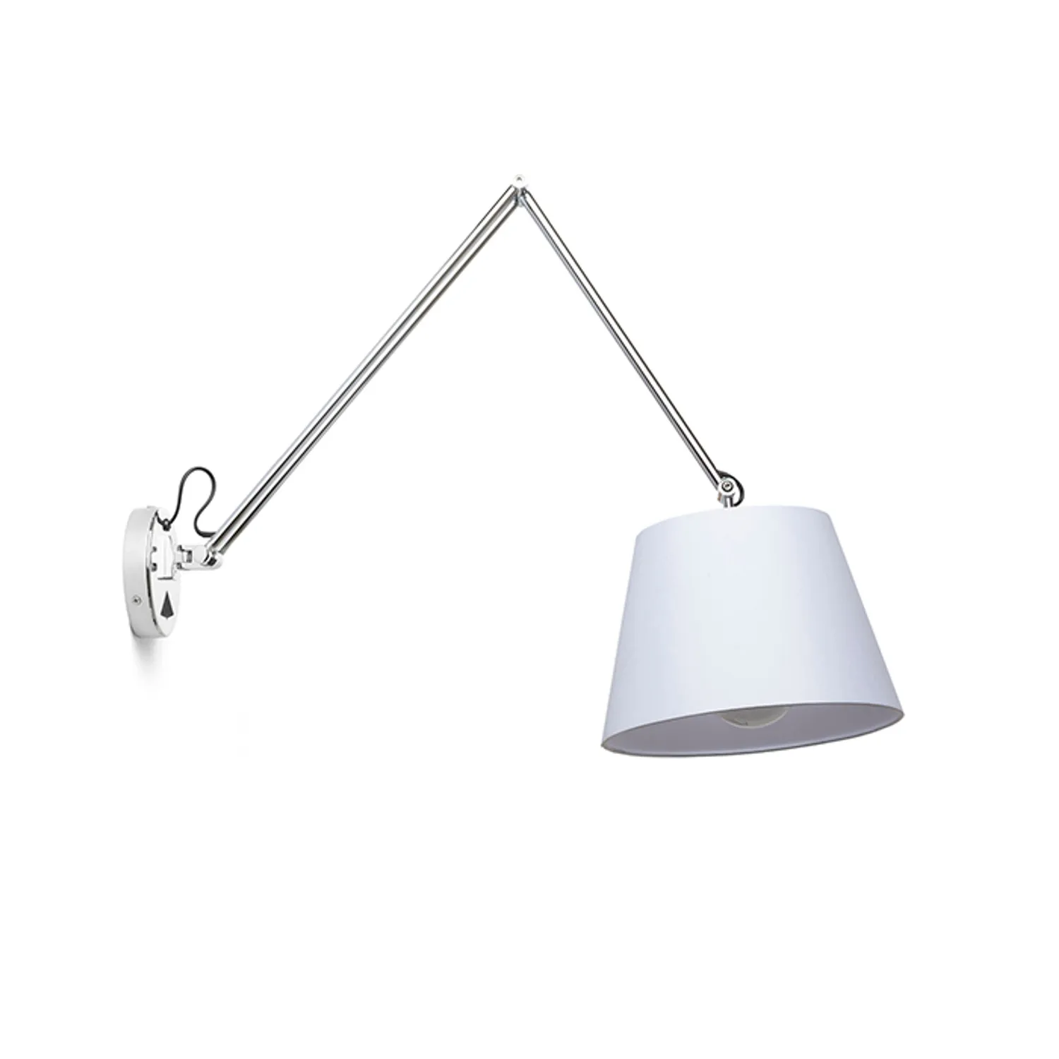 Rendl Light Studio Ashley aplica perete brat textil alb crom