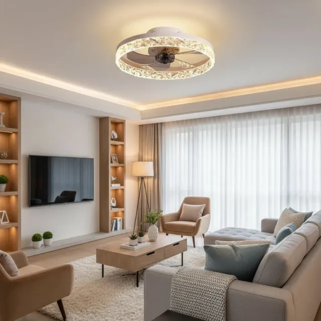 Alessandro Design Veya lustra LED alba 50cm 38W