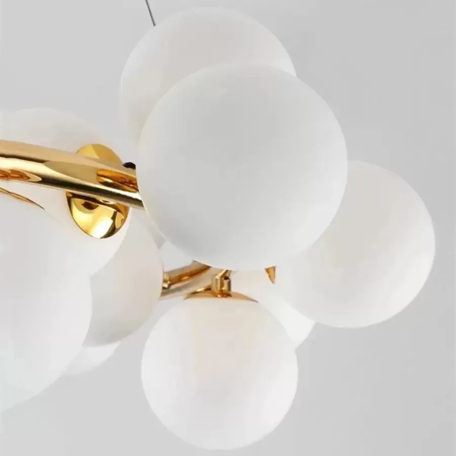 Alessandro Design Arianna lustra 25xG9 alb-aurie clasica
