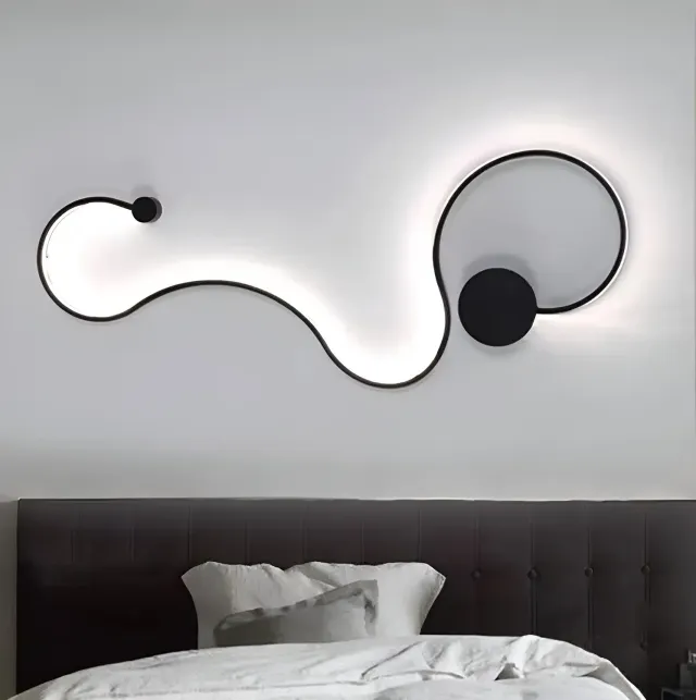 Alessandro Design Delilah 36W aplica LED neagra metal