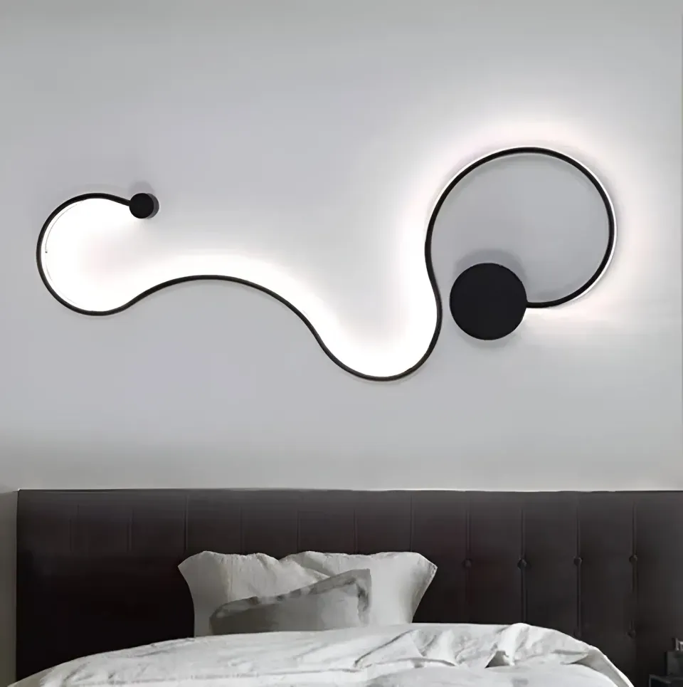 Alessandro Design Delilah 36W aplica LED neagra metal