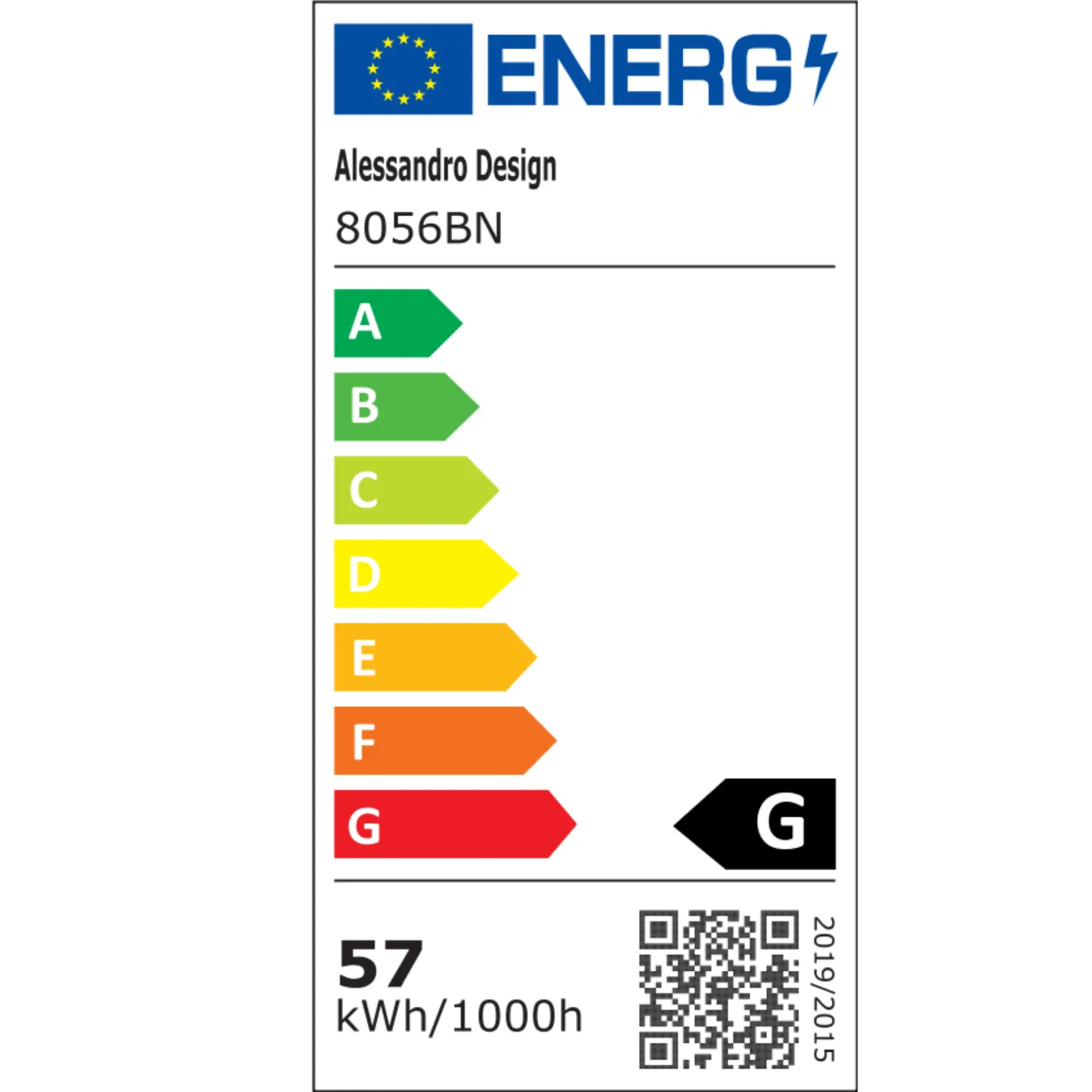 Alessandro Design 8056BN 57W lustra LED maro