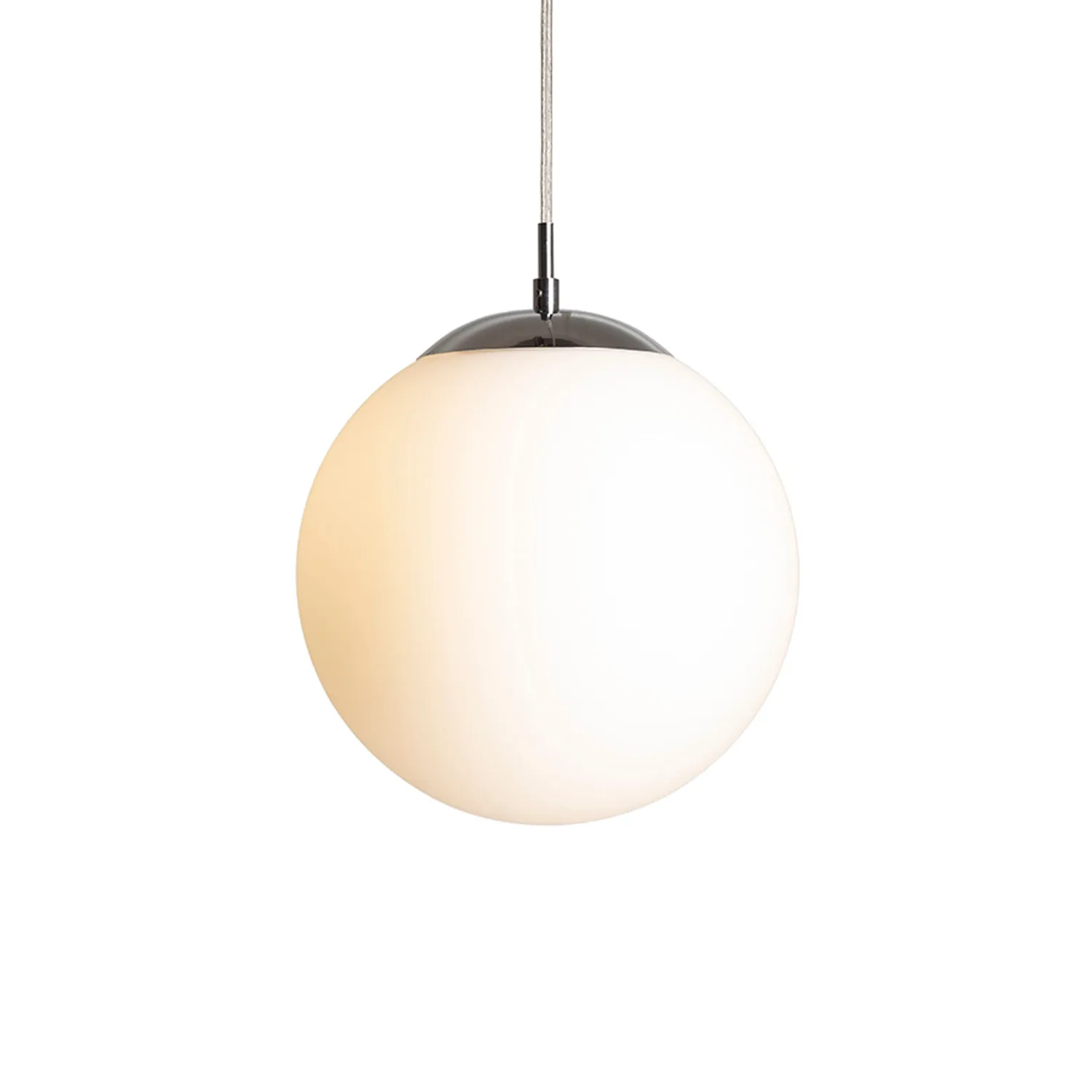 Rendl Luna 25 pendul sticla opal crom interior
