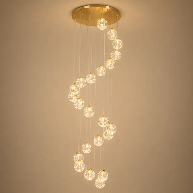 Alessandro Design Kilkenny Culmino candelabru LED 144W auriu 60cm
