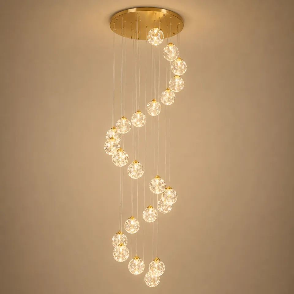 Alessandro Design Kilkenny Culmino candelabru LED 144W auriu 60cm