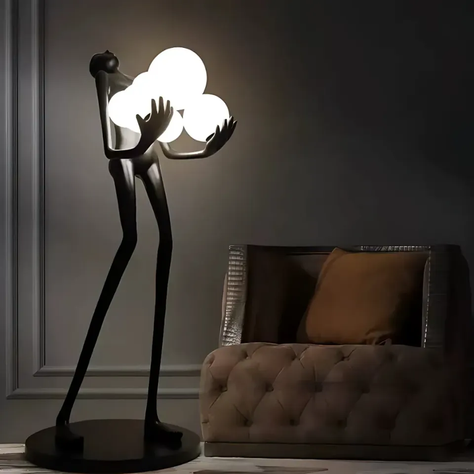 Alessandro Design Eleganza lampadar 6x G9 negru living