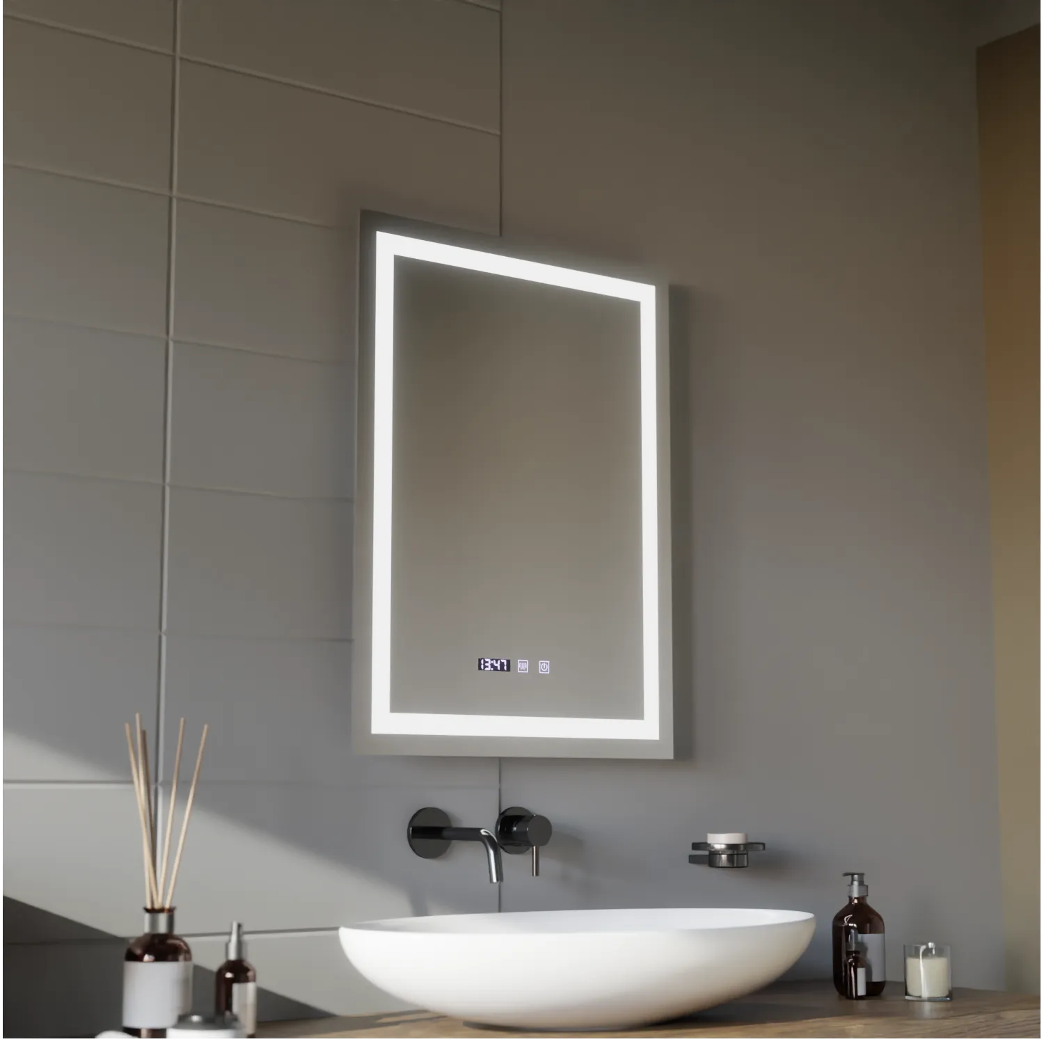 Alessandro Design Modena Touch oglinda LED 60x80 dezaburire