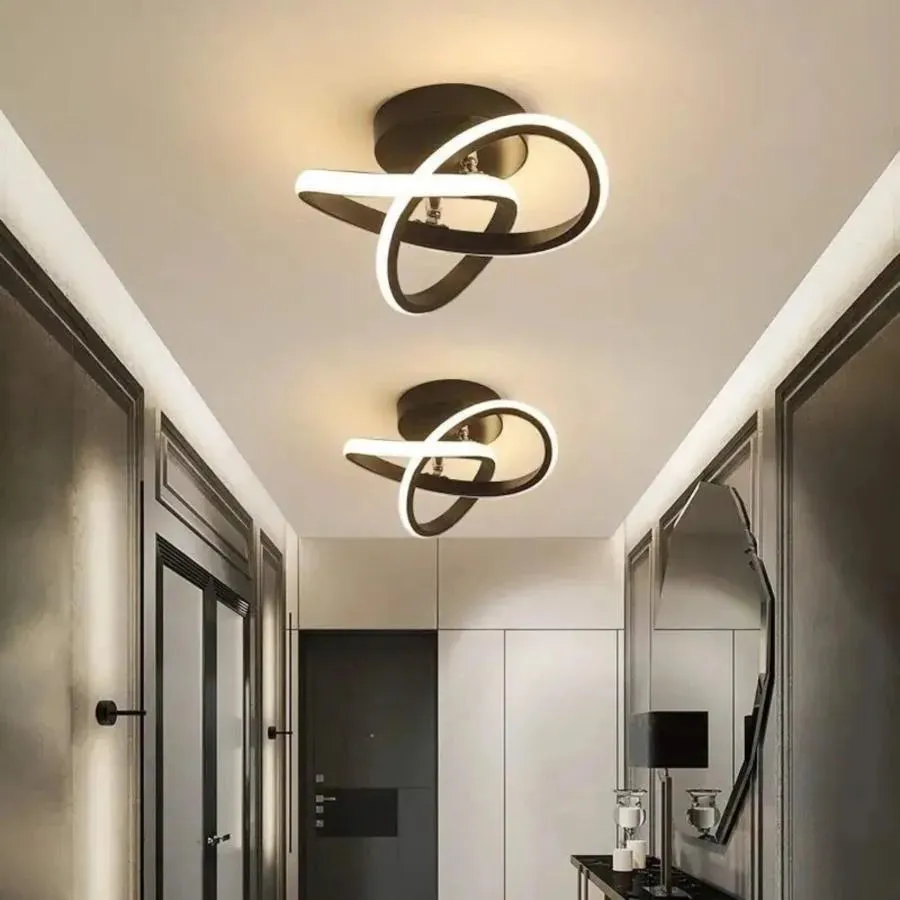 Alessandro Design VERTEX Flow 24W lustra LED neagra