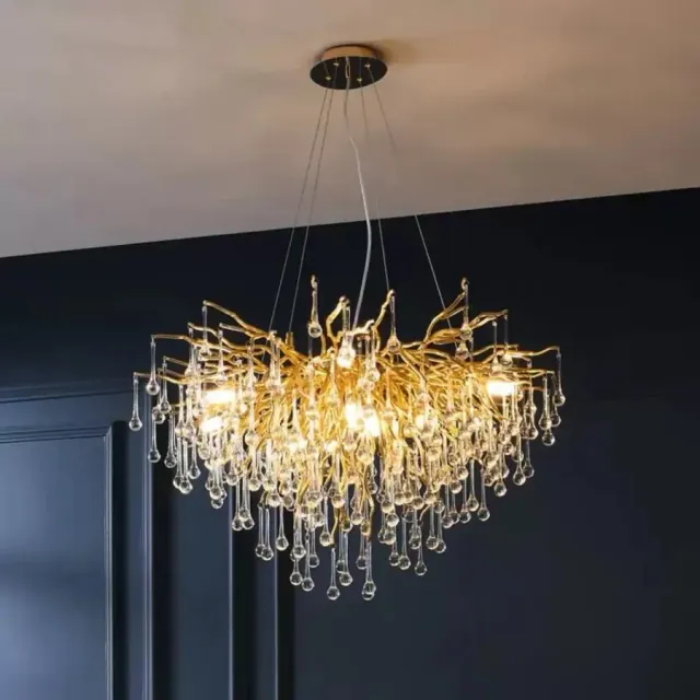 Alessandro Design Nathanael 7xG9 candelabru cristal auriu