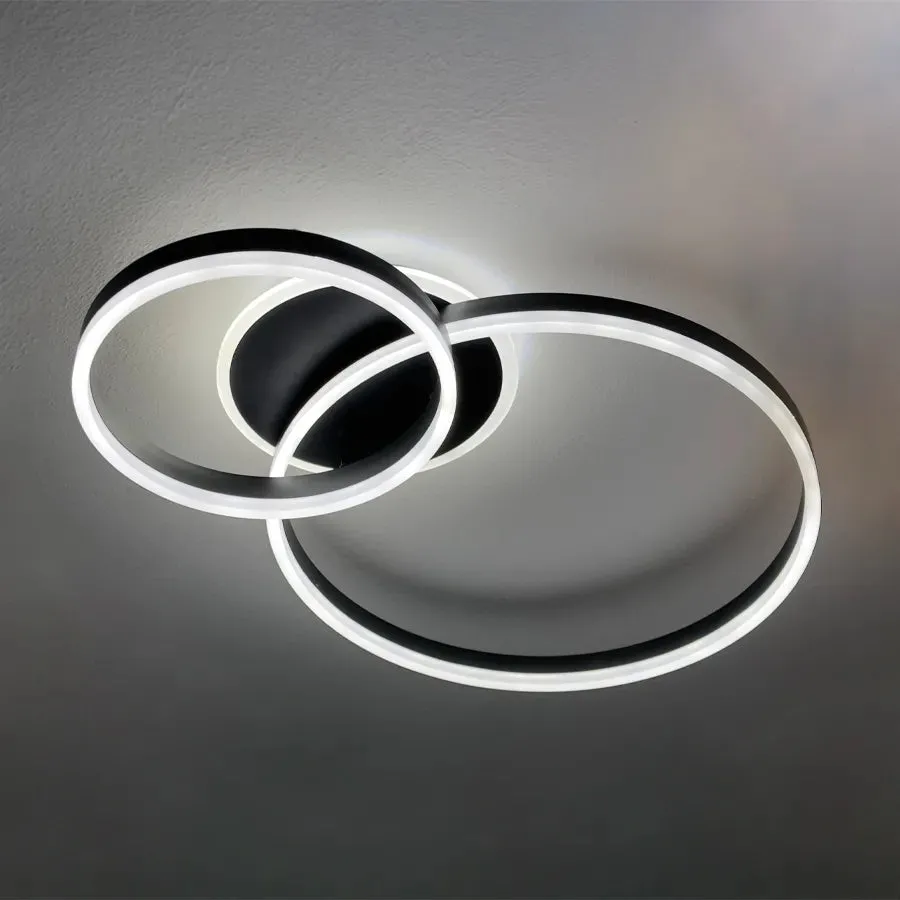 Alessandro Design Lilith LT511/30+40+50BK lustra LED neagra 93W
