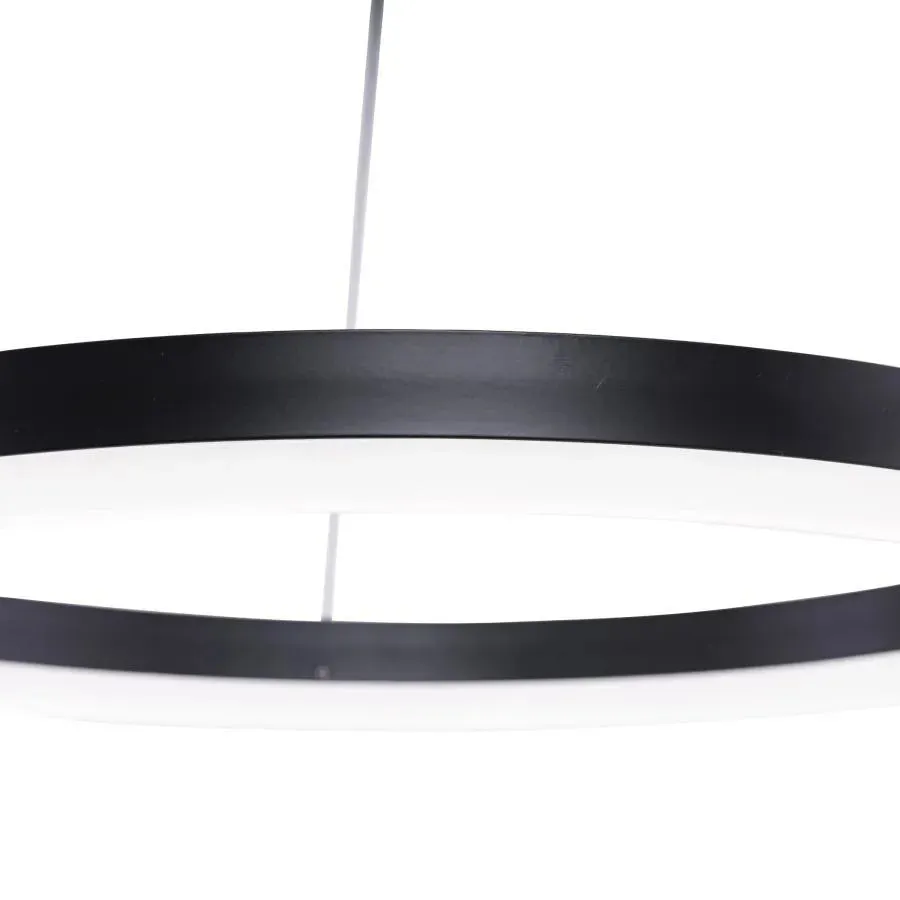 Alessandro Design ANINA lustra LED 34W neagra rotunda