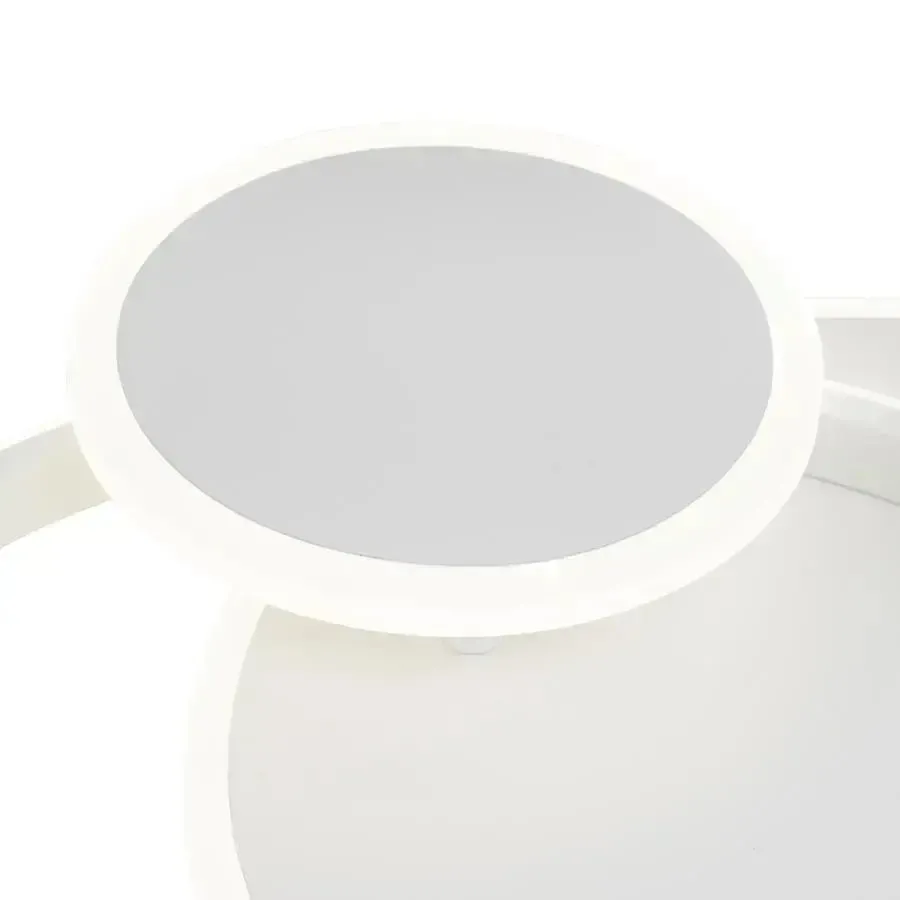 Alessandro Design Silvian lustra LED alba 58W 3 cercuri