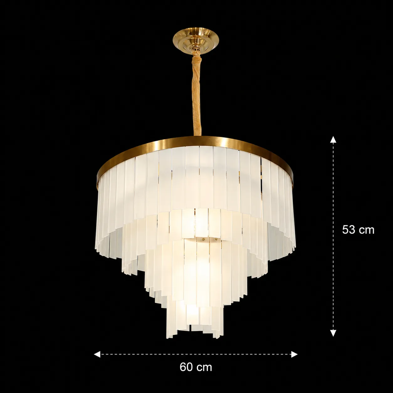 Alessandro Design MUNTEAN Magno candelabru cristal auriu 10xE14