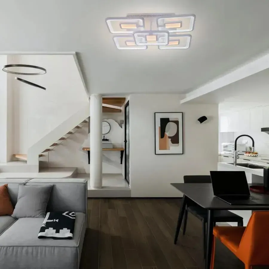 Alessandro Design FELIX lustra LED alba 119W 5 patrate