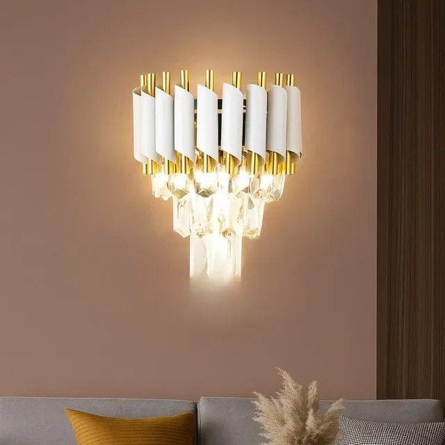 Alessandro Design VERSAILLES Piccolo aplica cristal 2xE14 alba