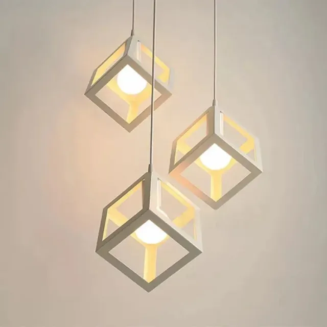 Alessandro Design Struktur Cluster lustra cubica alba 3xE27
