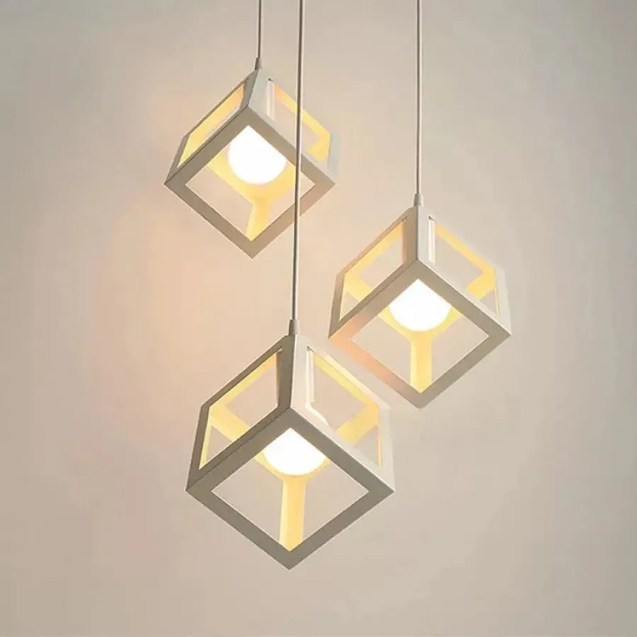 Alessandro Design Struktur Cluster lustra cubica alba 3xE27