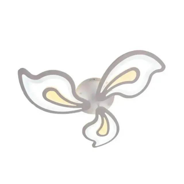 Lustra LED Alessandro Design Gloriosa 40W alba 3 petale dimabila