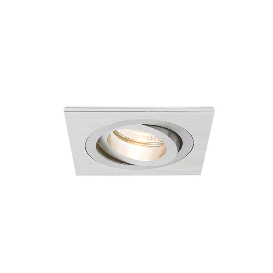 rendl light studio PASADENA GU10 SQ I spot incastrat aluminiu periat
