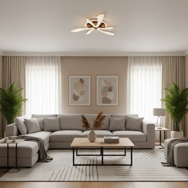 Alessandro Design CHARM Elegance lustra LED aurie 44W D50cm