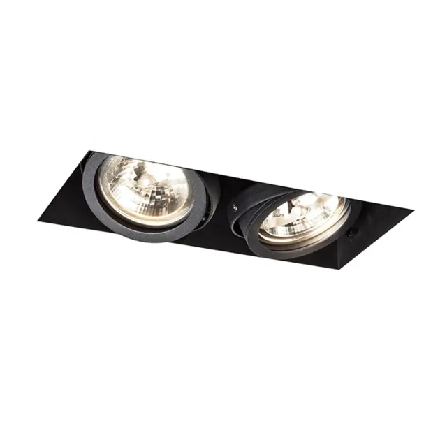 Rendl Electra II G53 spot incastrat dublu negru 12V