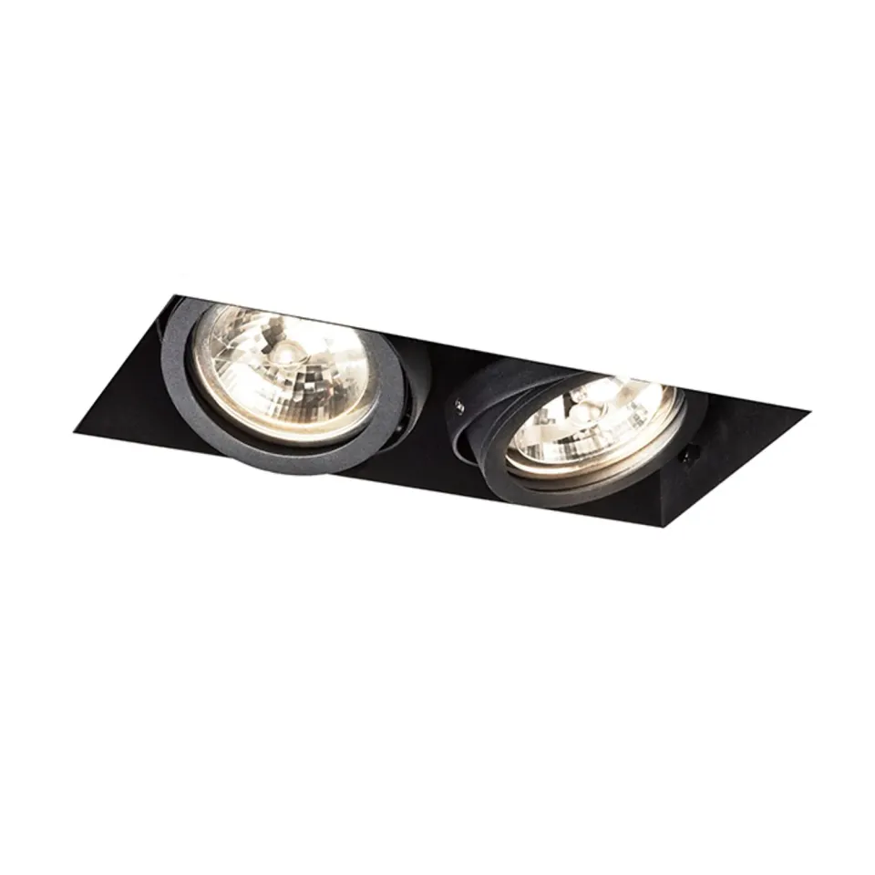 Rendl Electra II G53 spot incastrat dublu negru 12V