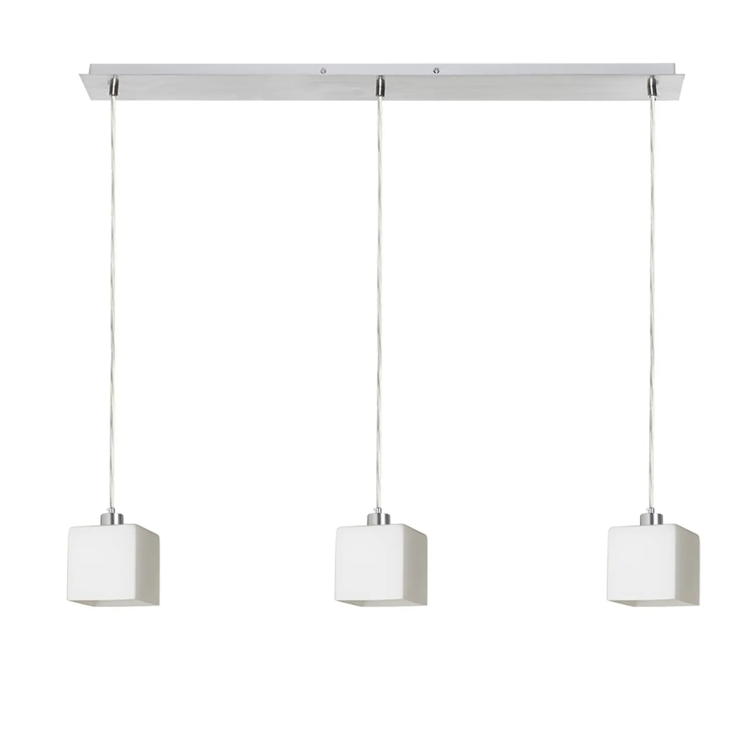 Rendl Light Studio Dados III 80 pendul opal nichel mat 3xE27