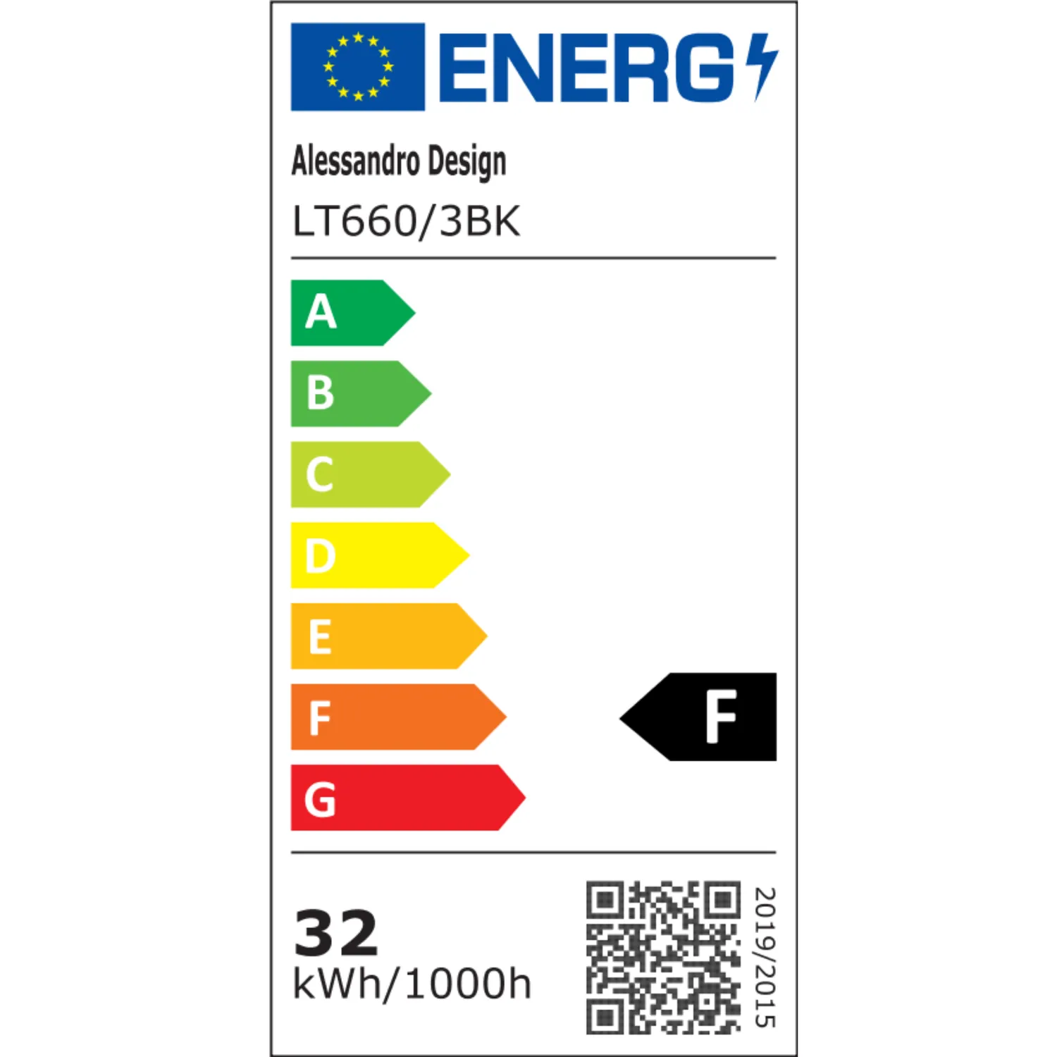 Alessandro Design LT660/3BK lustră LED neagră 3 brațe telecomandă
