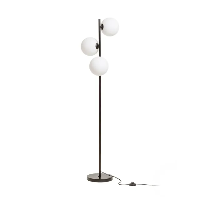 rendl light studio Etheria lampadar negru 3 globuri G9