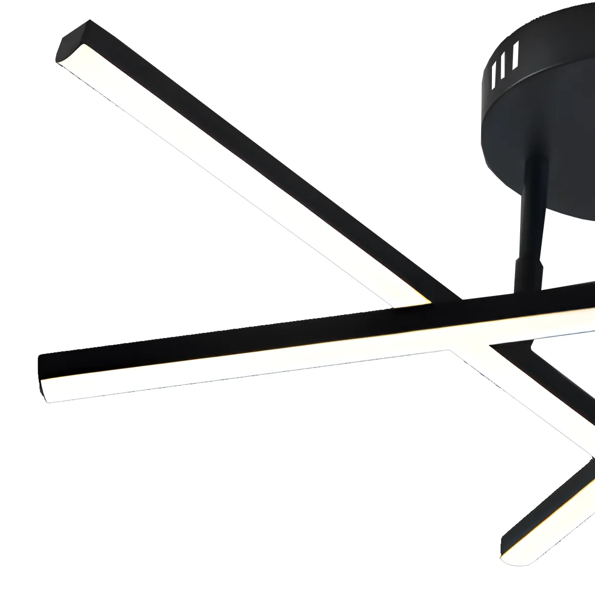Alessandro Design lustra LED liniara neagra 3 elemente 41W