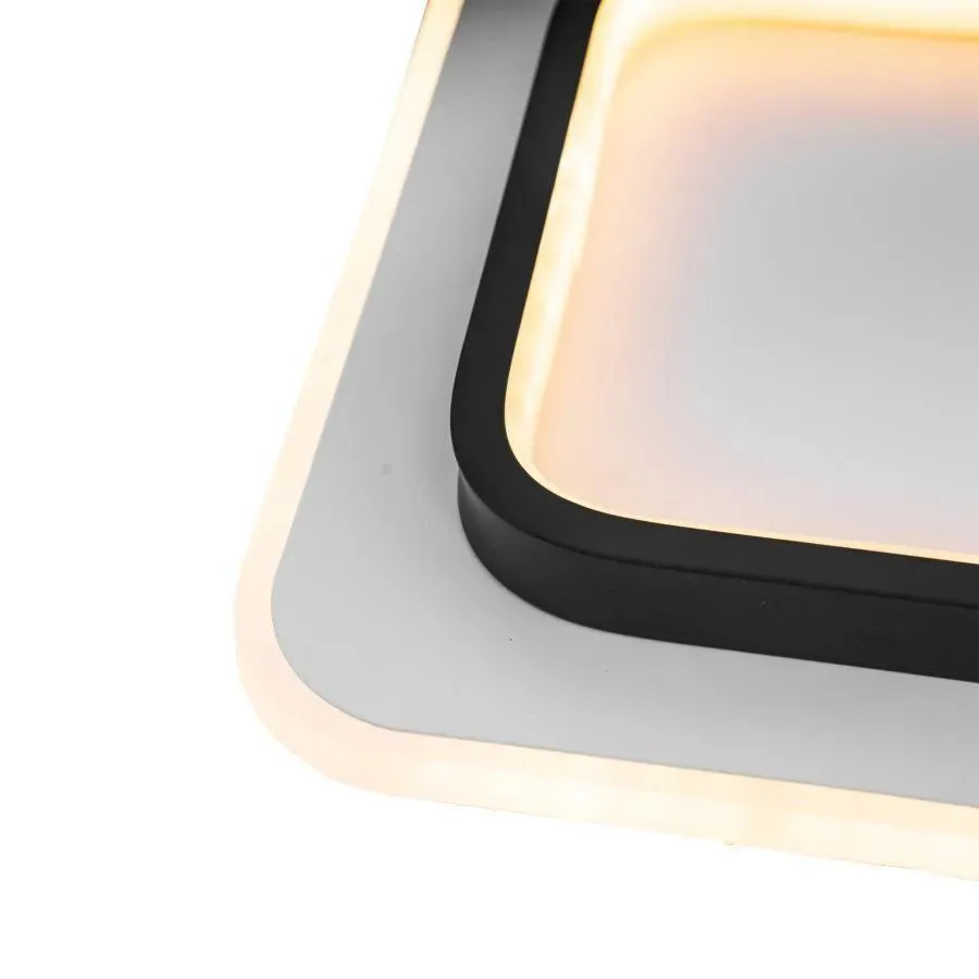 Alessandro Design Khai 20W plafoniera LED alb-negru 20 cm