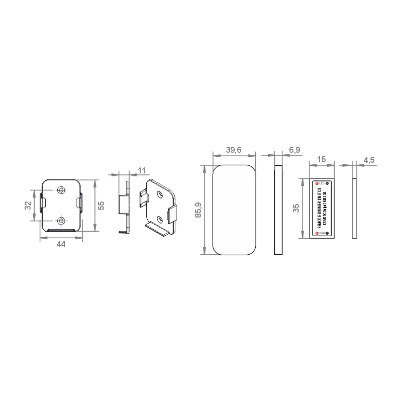 Furnika RF104 variator LED RF cu telecomandă