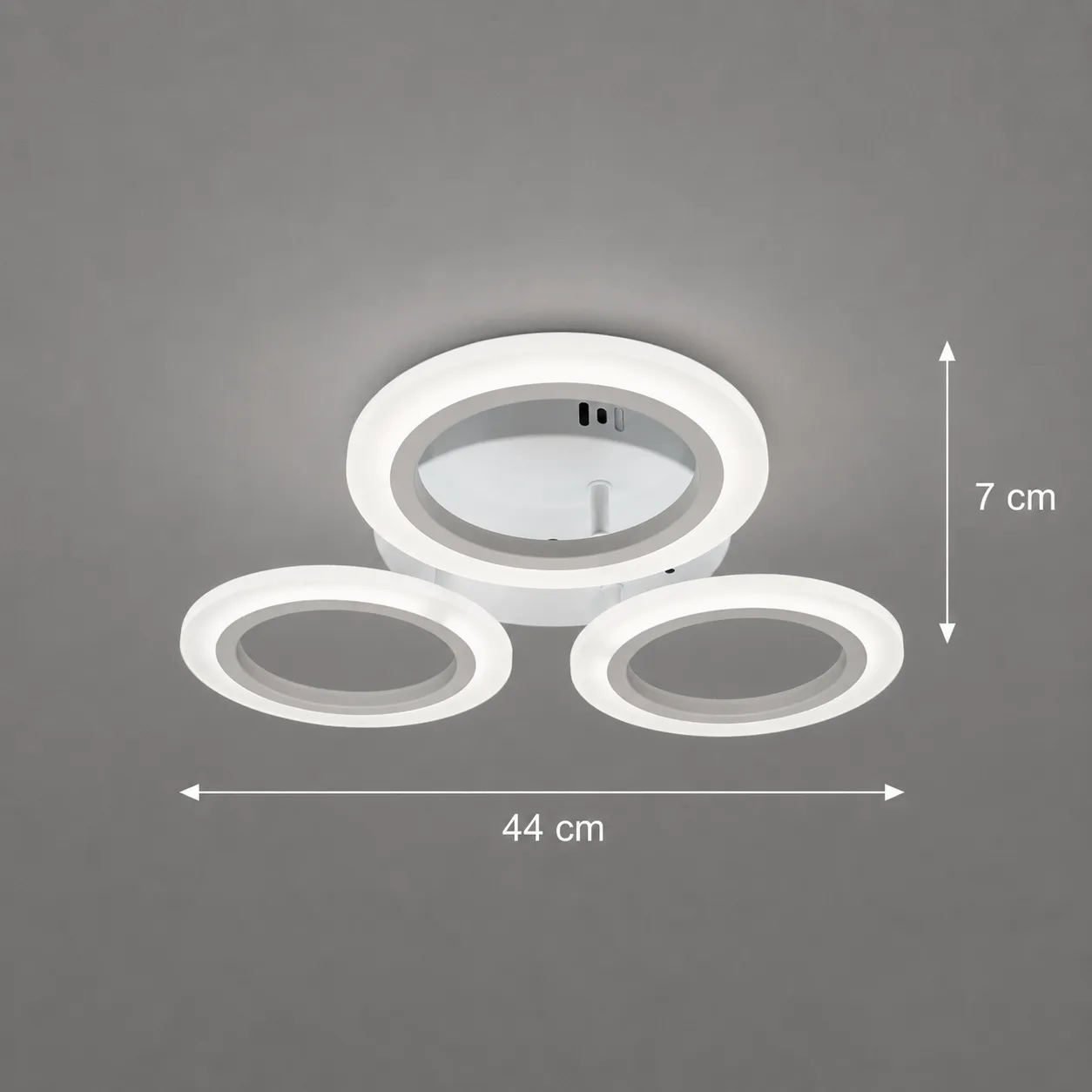 Alessandro Design Mara lustra LED 27W 3 cercuri neutra