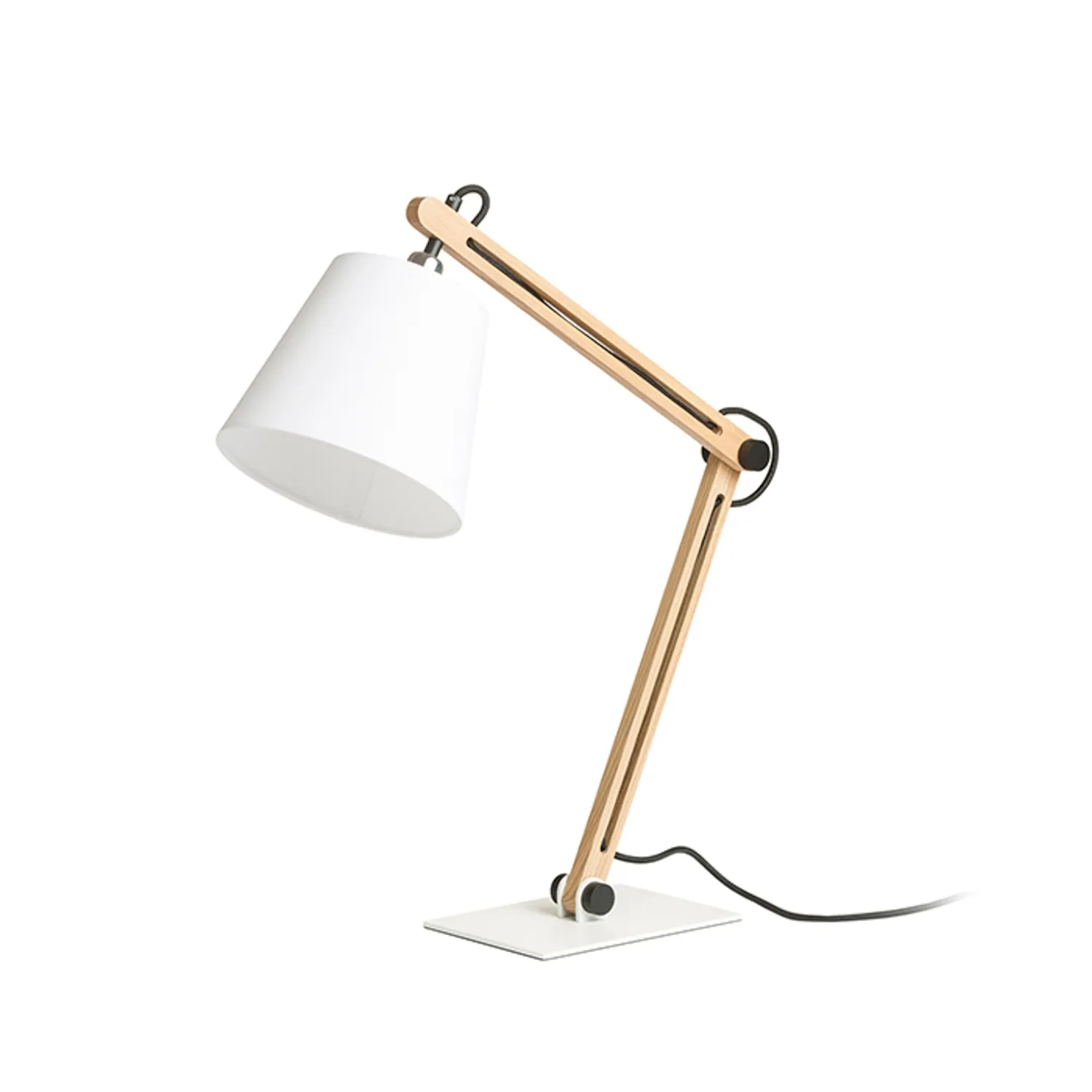 Rendl Light Studio Nizza veioza neagra lemn E27